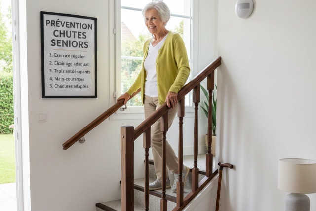 Prévenir les chutes chez les seniors: conseils pratiques
